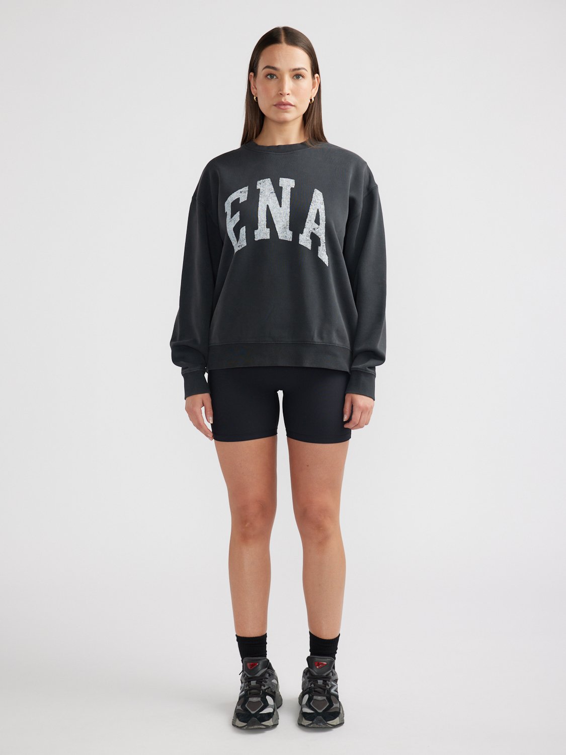 LILLY OVERSIZED SWEATER COLLEGIATE - Vintage Black