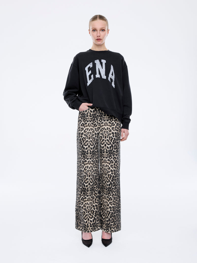 LILLY OVERSIZED SWEATER COLLEGIATE - Vintage Black