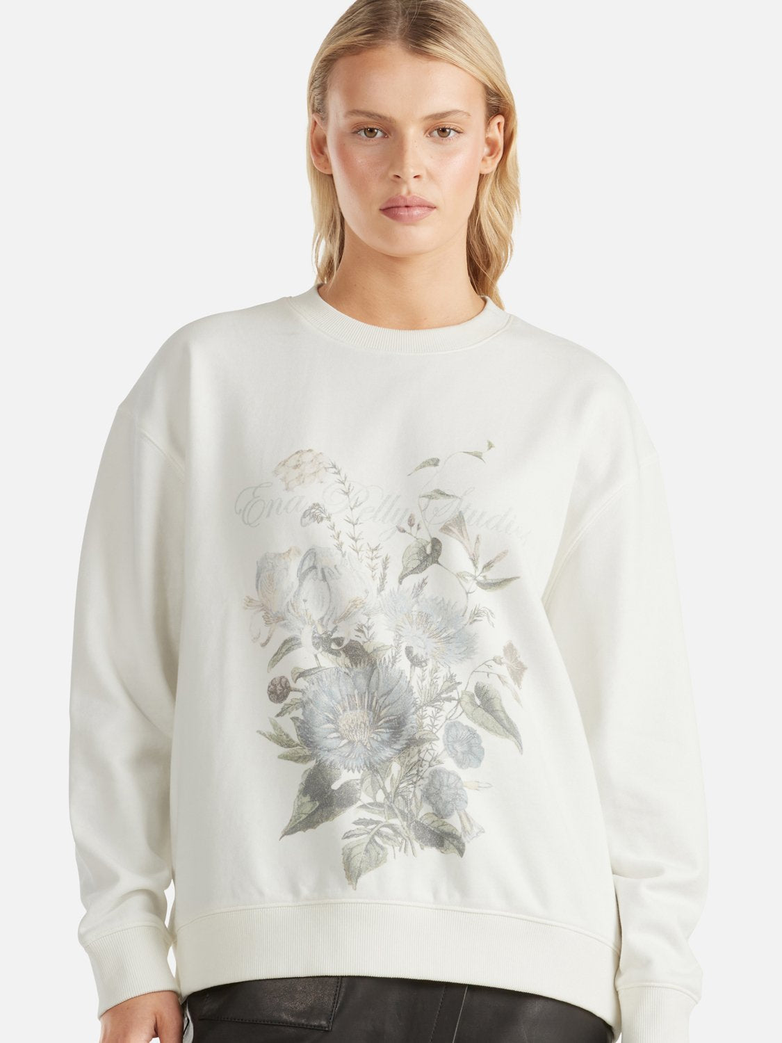 LILLY OVERSIZED SWEATER WILDFLOWER - VINTAGE WHITE