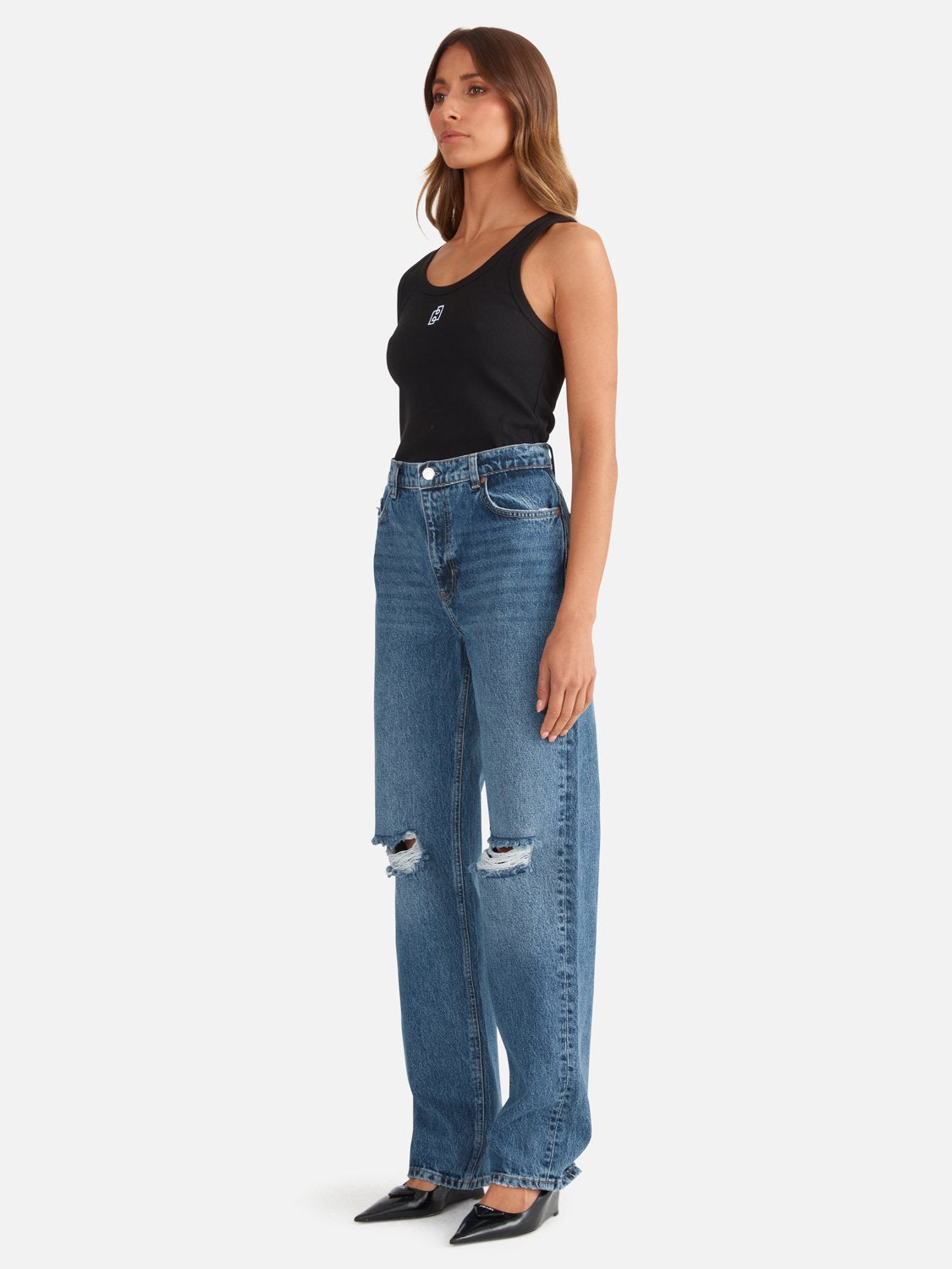 Danielle Relaxed Jean - Mid Authentic Rigid