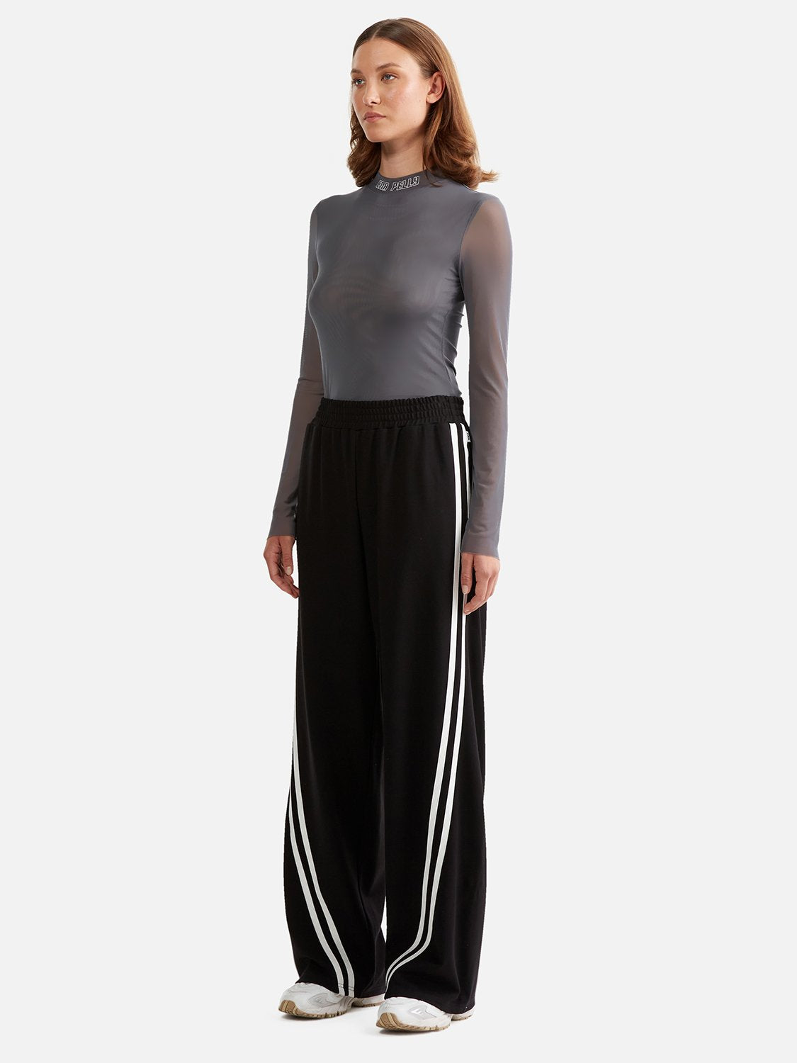 Valentina Stripe Pant - Black/Off White