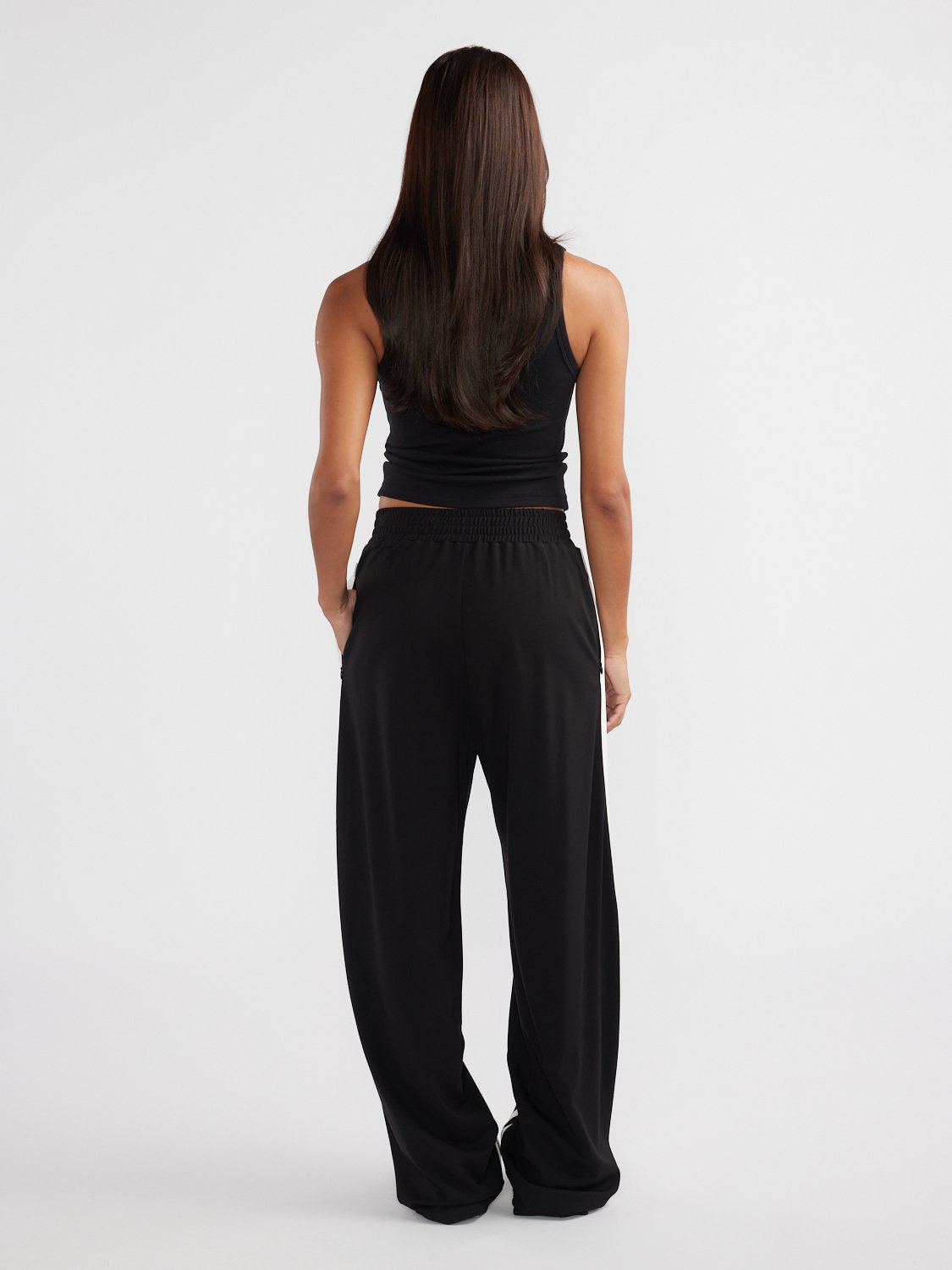 Valentina Stripe Pant - Black/Off White