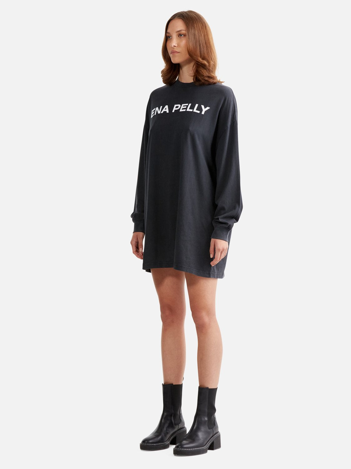 CHLOE TEE DRESS - VINTAGE BLACK