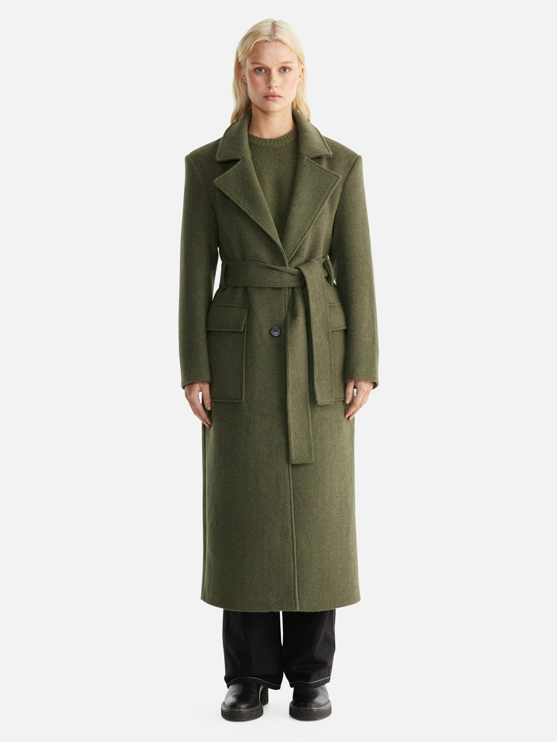 Madison Wool Coat - Forest