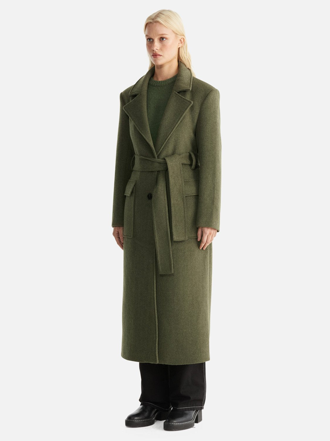 Madison Wool Coat - Forest