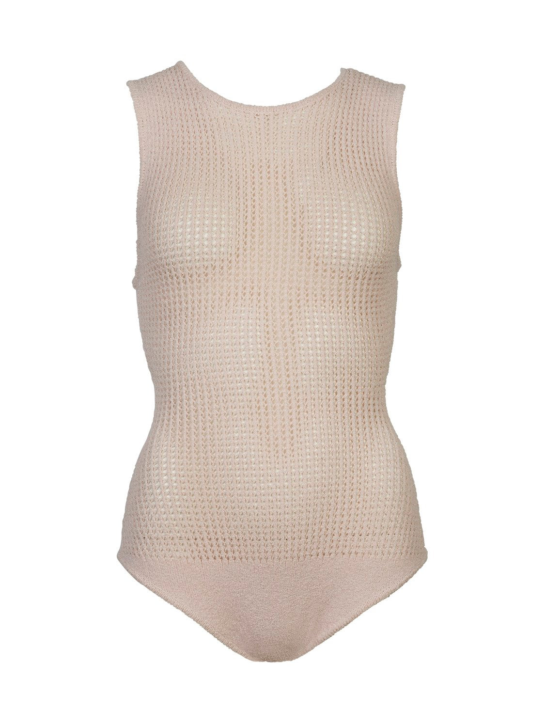 Aria Crochet Bodysuit - Pink Ice