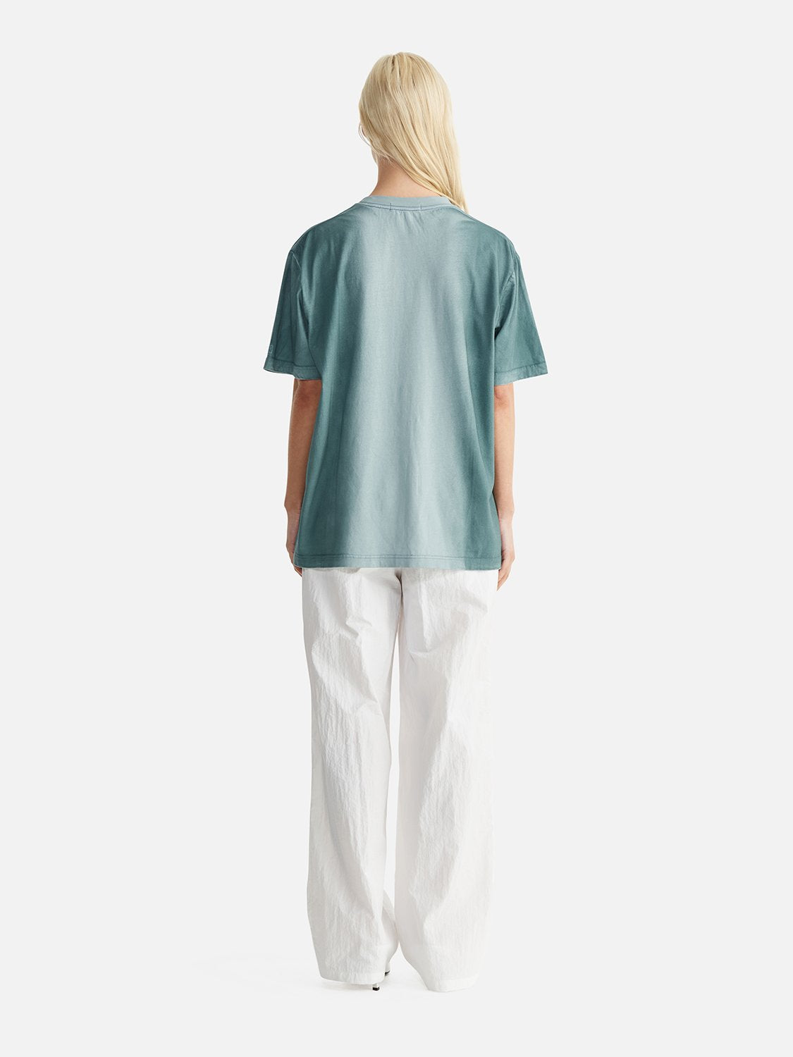 Jessie Oversized Tee Ombre - Mist/ Teal