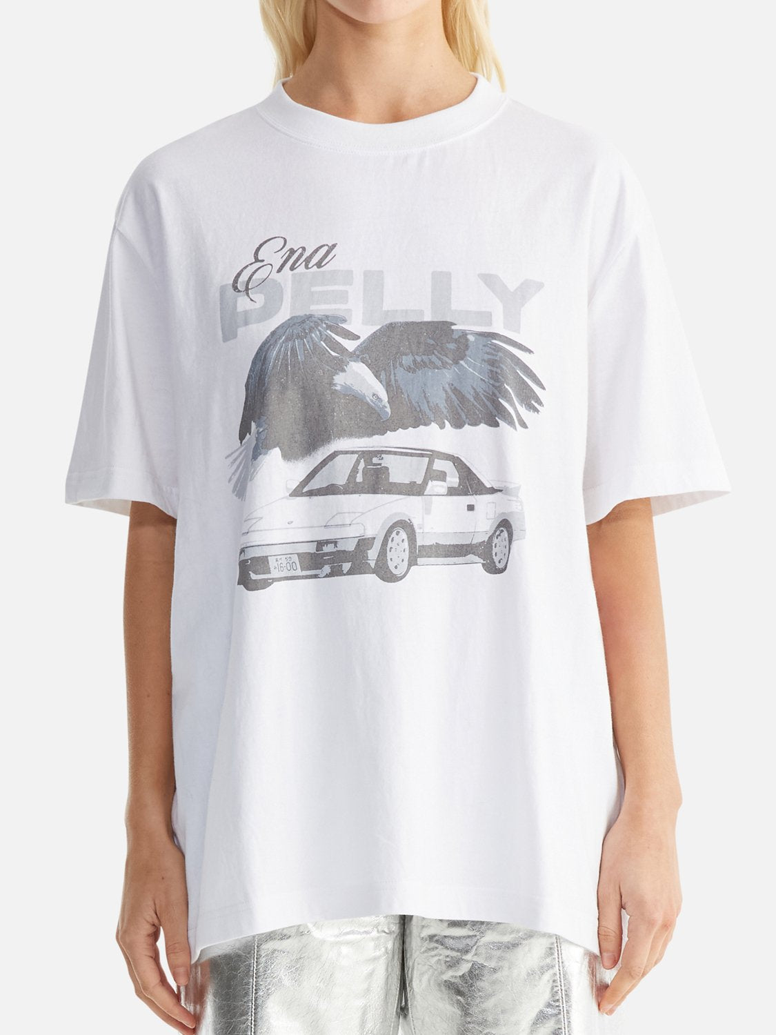 Jessie Oversized Tee Drift - White