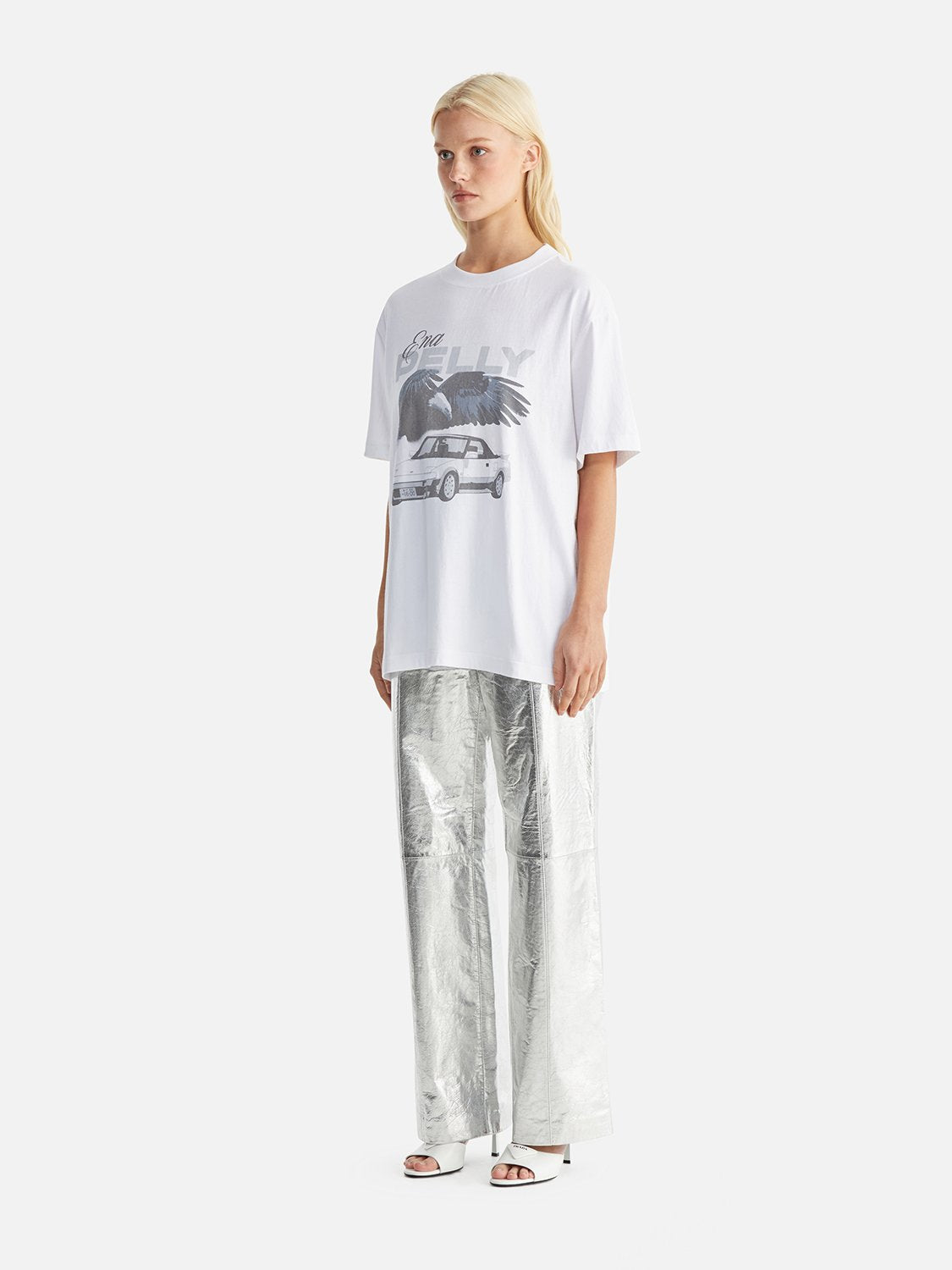 Jessie Oversized Tee Drift - White