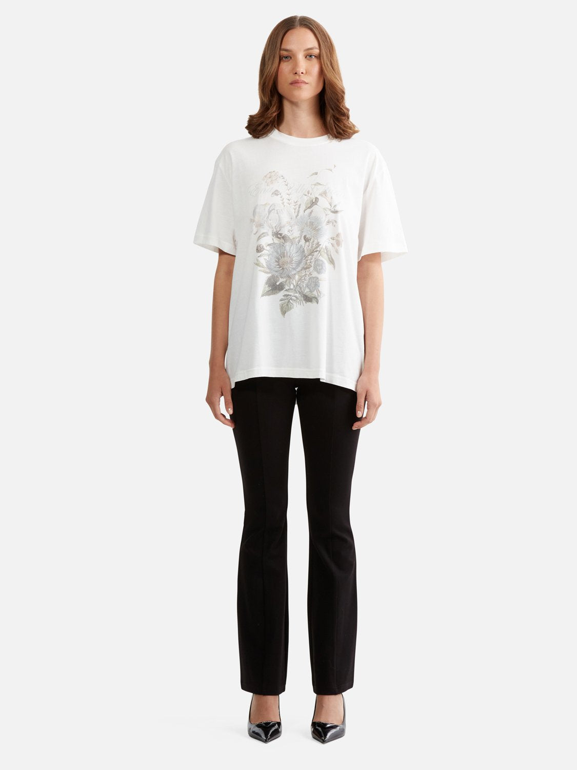 JESSIE OVERSIZED TEE WILDFLOWER - VINTAGE WHITE