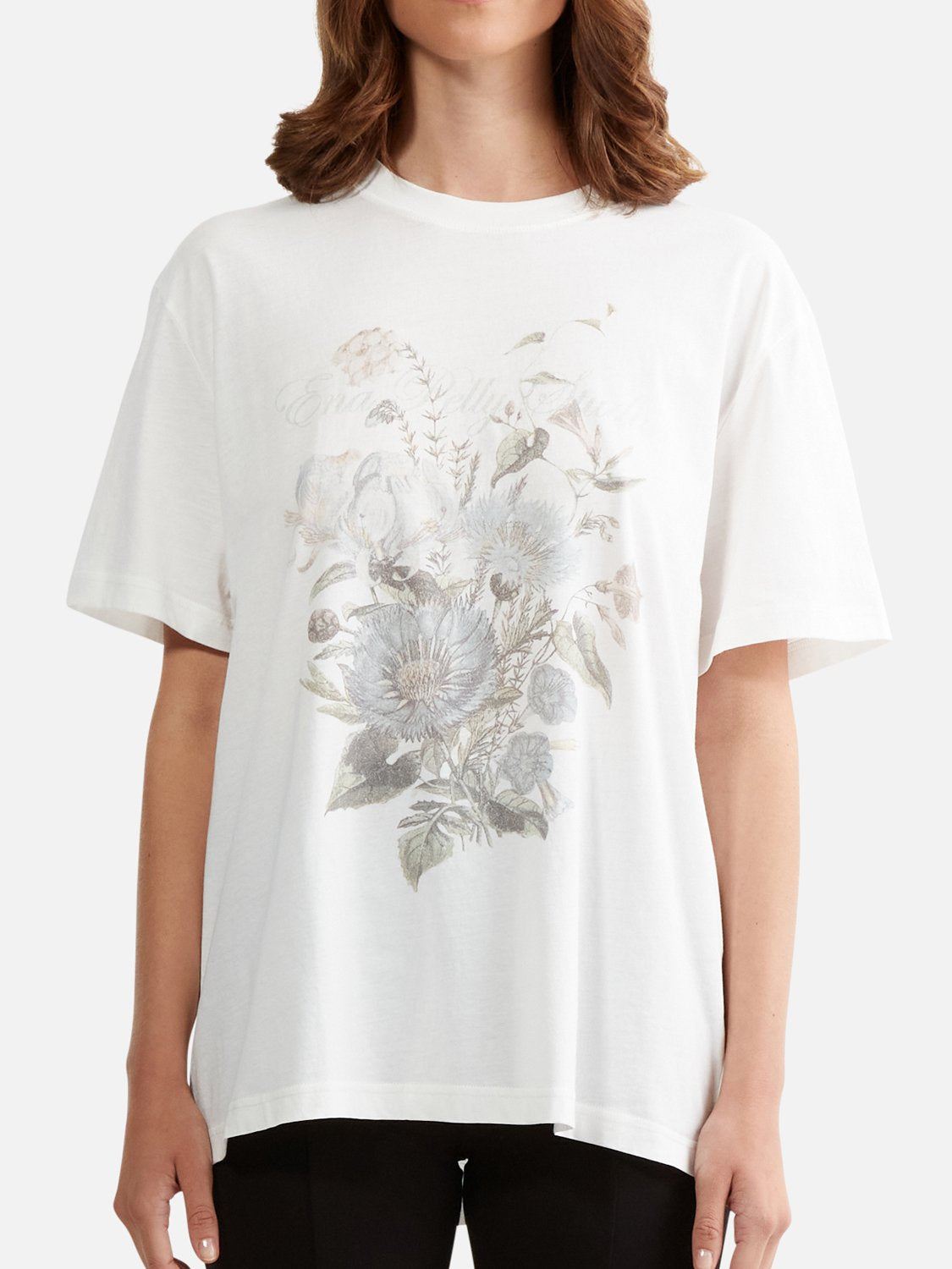 JESSIE OVERSIZED TEE WILDFLOWER - VINTAGE WHITE