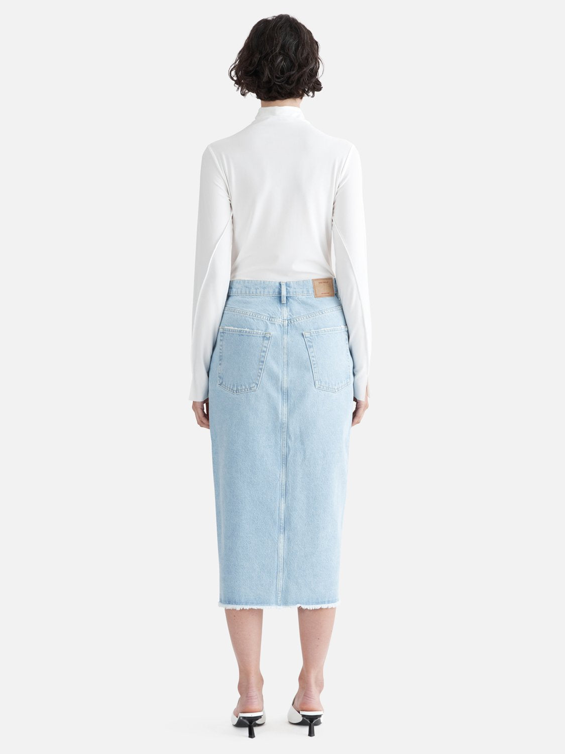 Winnie Cross-Over Maxi Skirt - Summer Blue