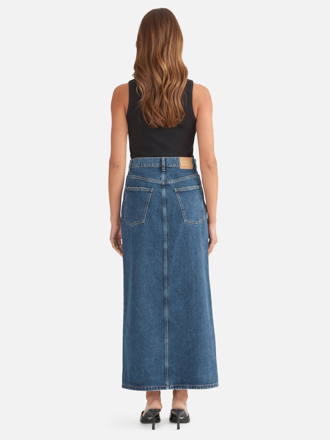 Natalie Denim Skirt - Dark Authentic Rigid