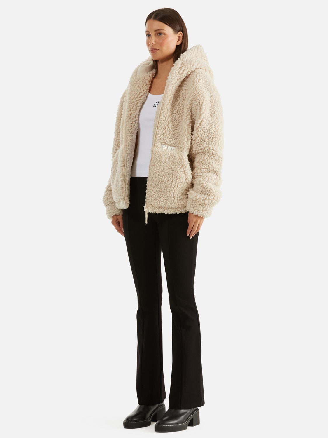 Gracie Faux Fur Hoodie - Birch