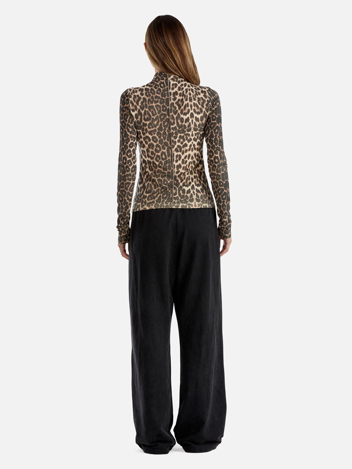 Suri Long Sleeve Top - Leopard Print