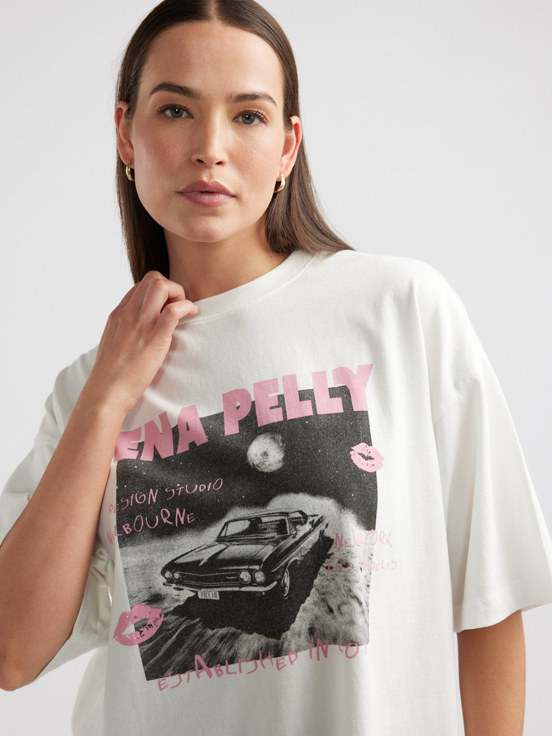 VINTAGE CAR TEE - Vintage White