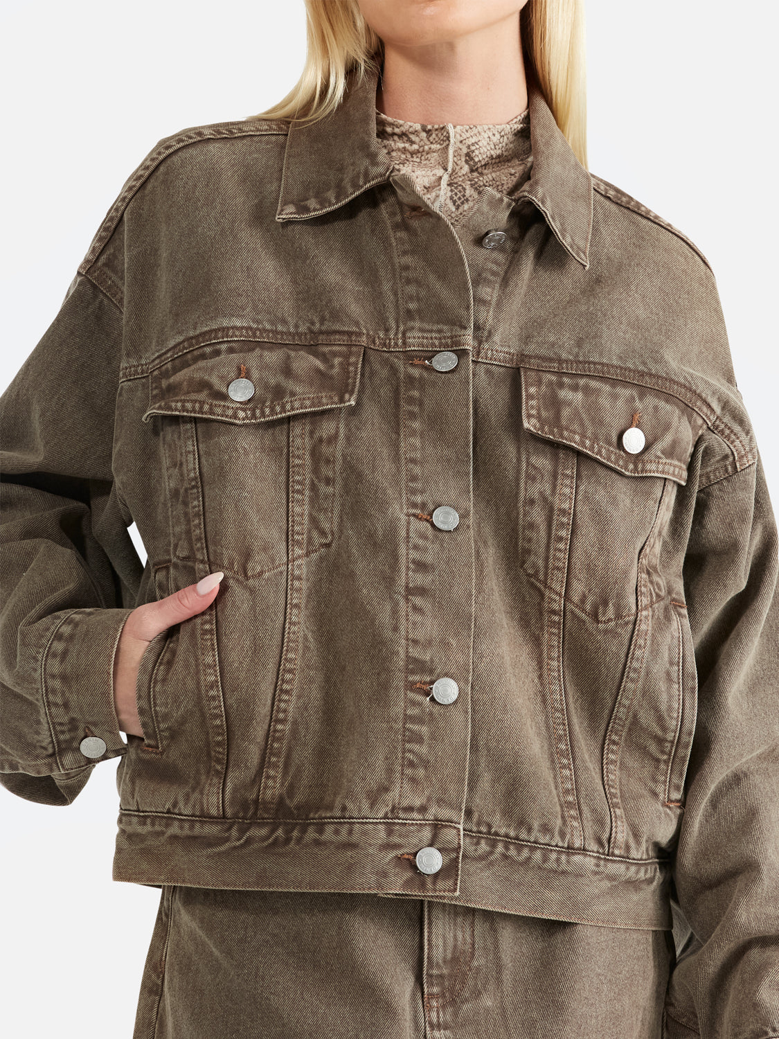 Oversized Denim Jacket - Sandwash