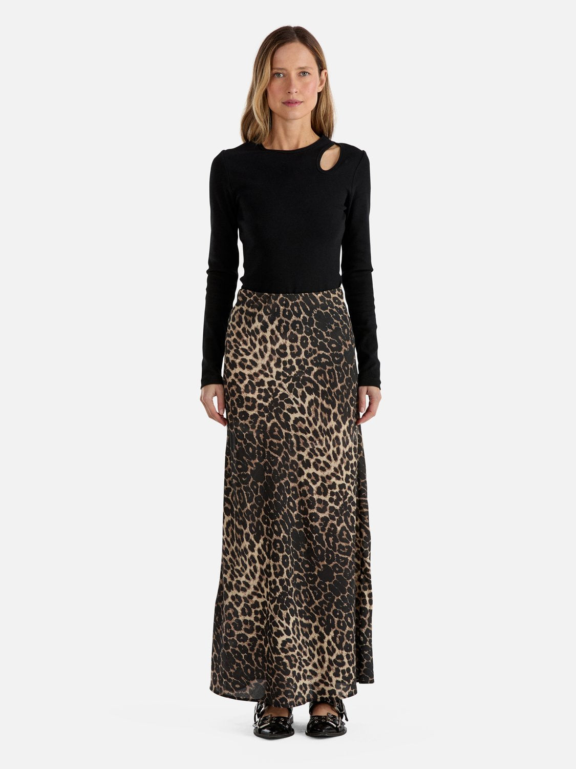 Suri Maxi Skirt - Leopard Print