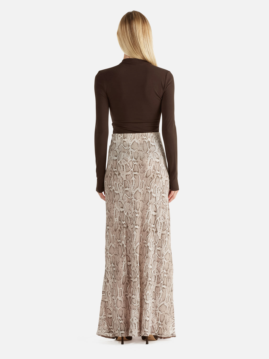 Sadie Maxi Skirt - Snake Skin