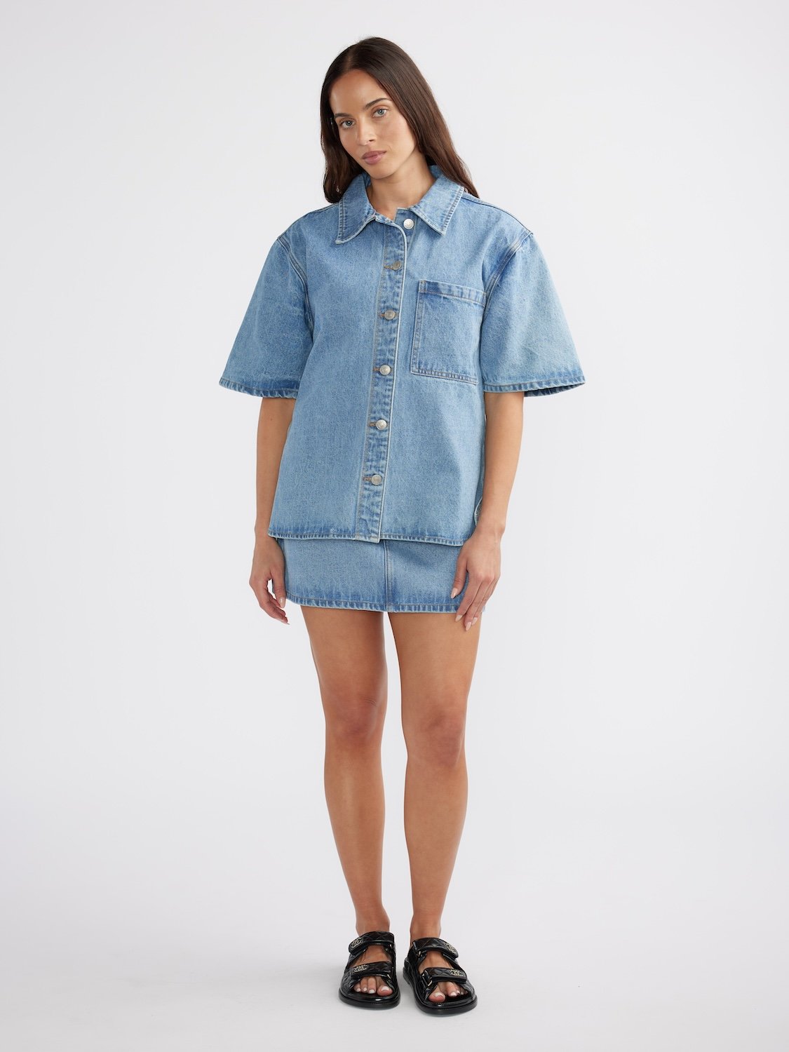 REESE OVERSIZED DENIM SHIRT