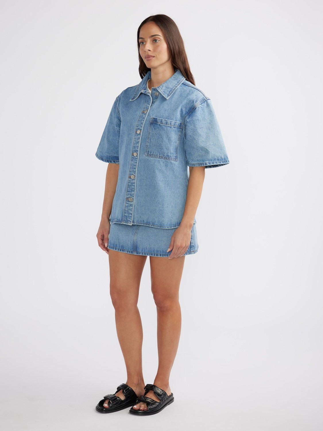 REESE OVERSIZED DENIM SHIRT