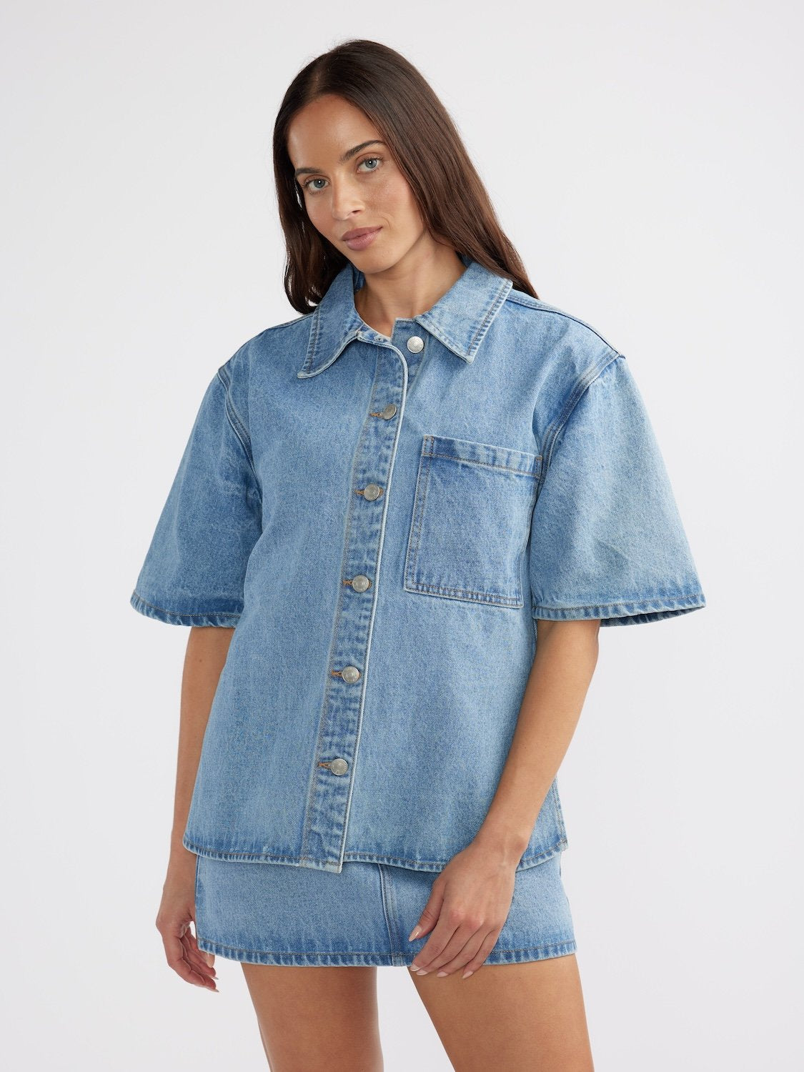 REESE OVERSIZED DENIM SHIRT