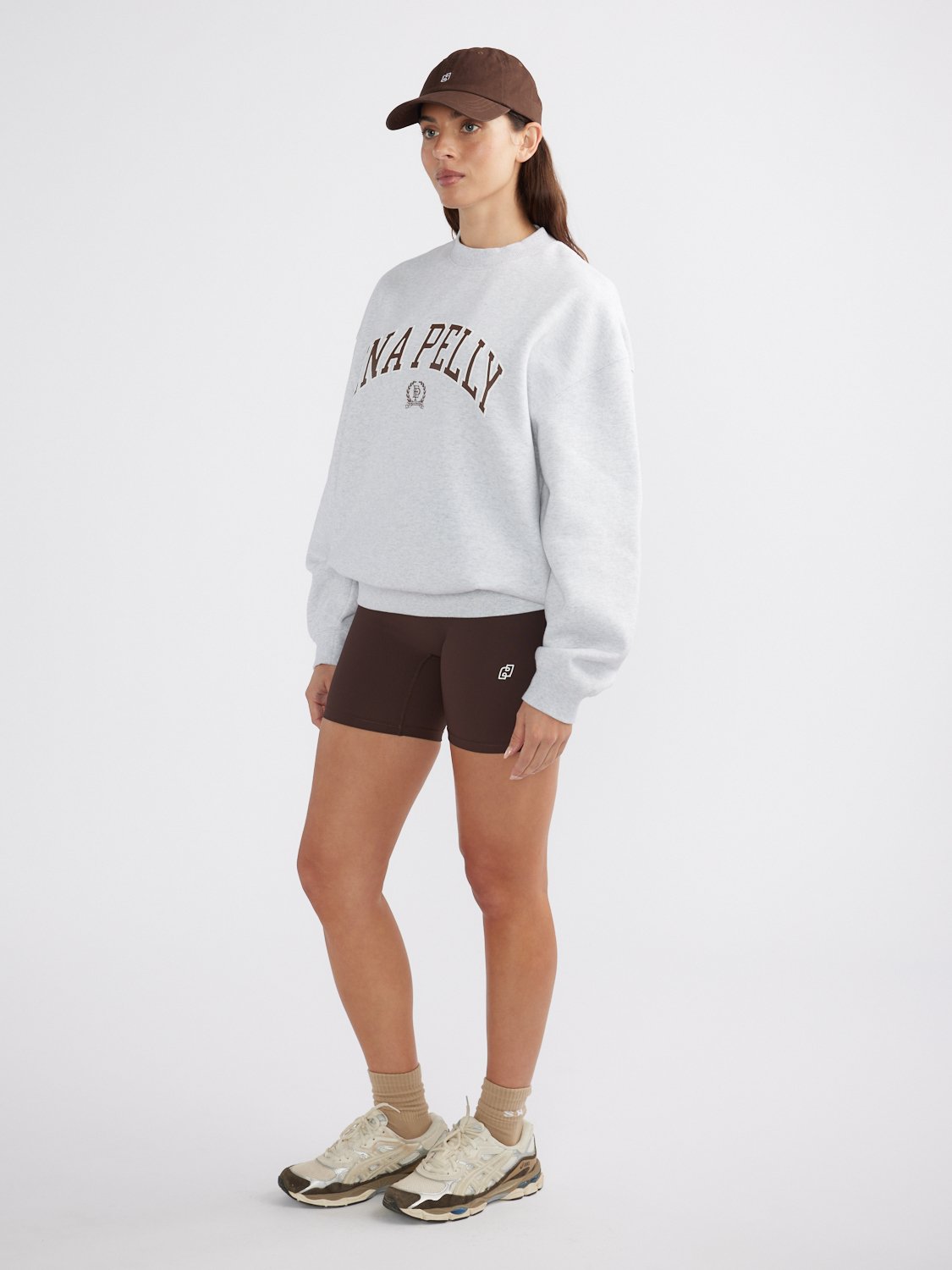 CLASSIC COLLEGIATE SWEATSHIRT - White Marle