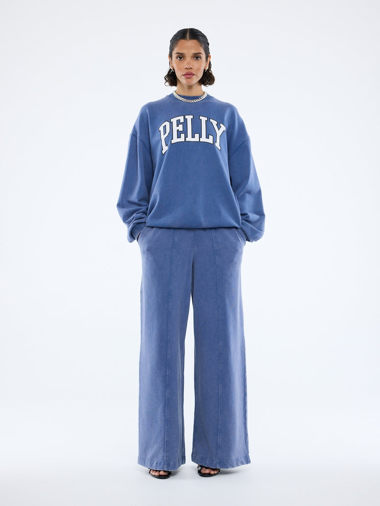 EP VARSITY SWEATSHIRT - Indigo Wash