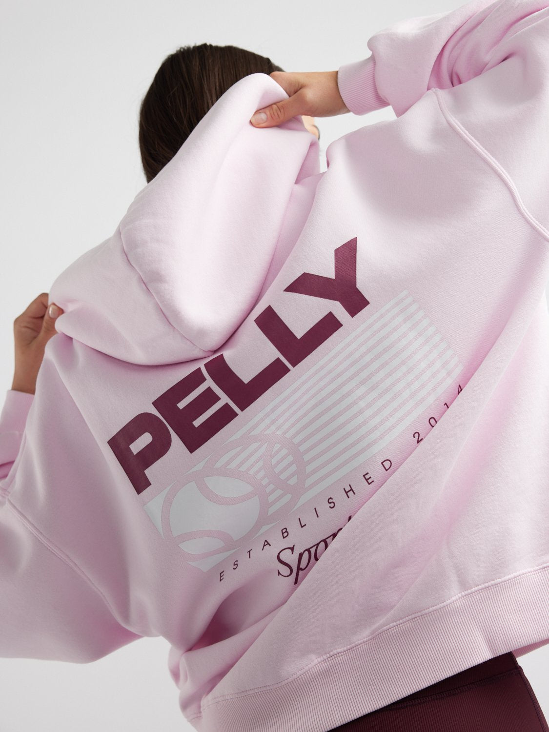 TENNIS LOGO HOODIE - Candy Pink