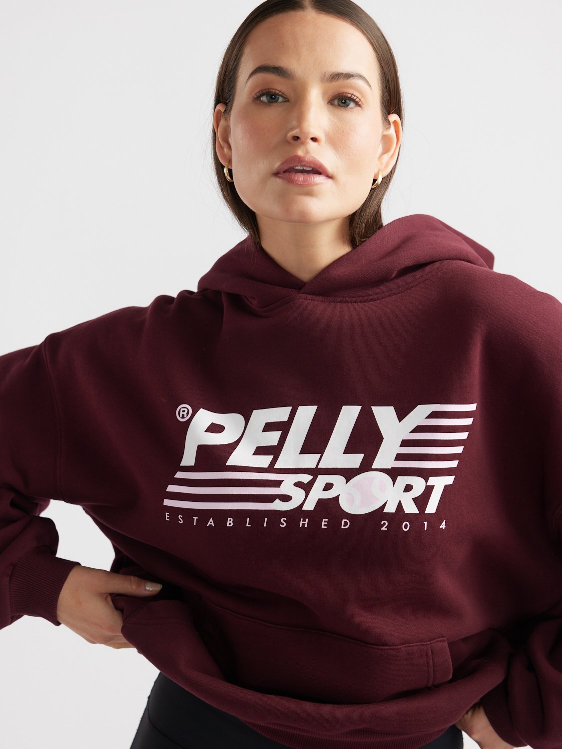 CLASSIC SPORT HOODIE - Cherry Cola