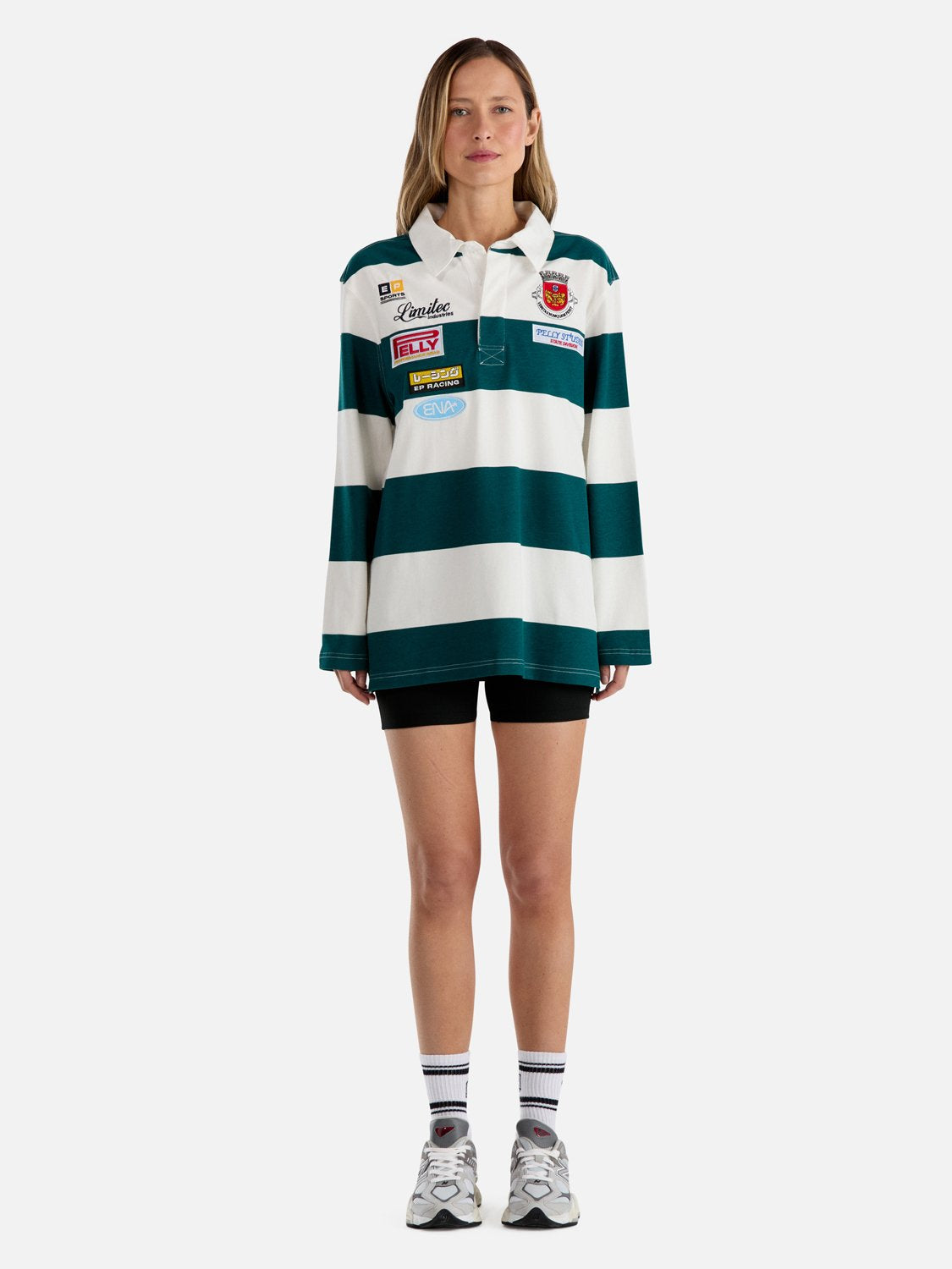 SPORT POLO - Jade/White