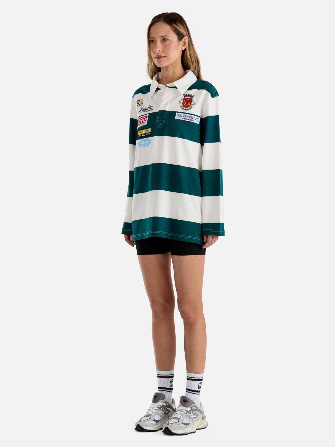 SPORT POLO - Jade/White