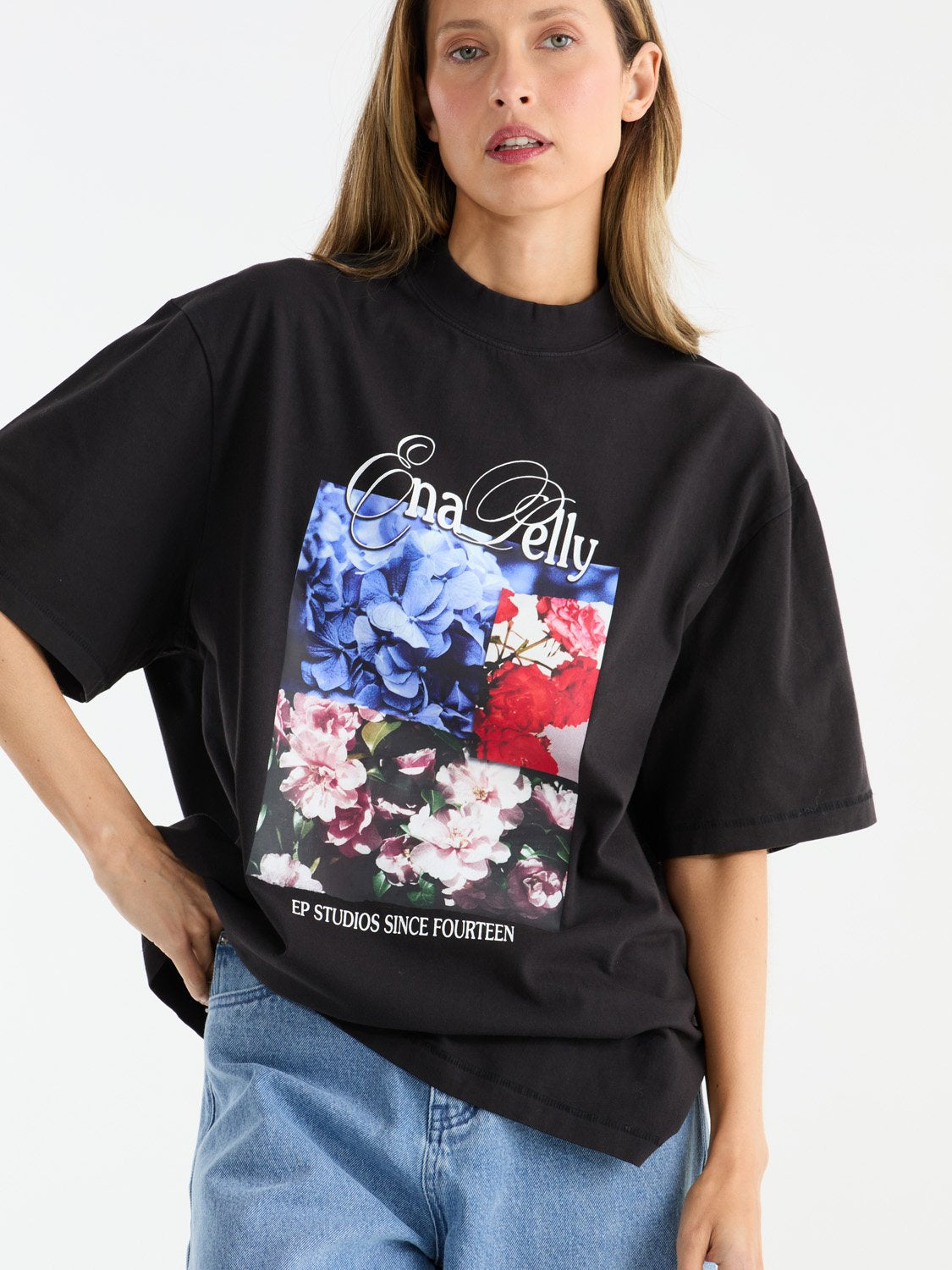 BLOOM TEE - Vintage Black