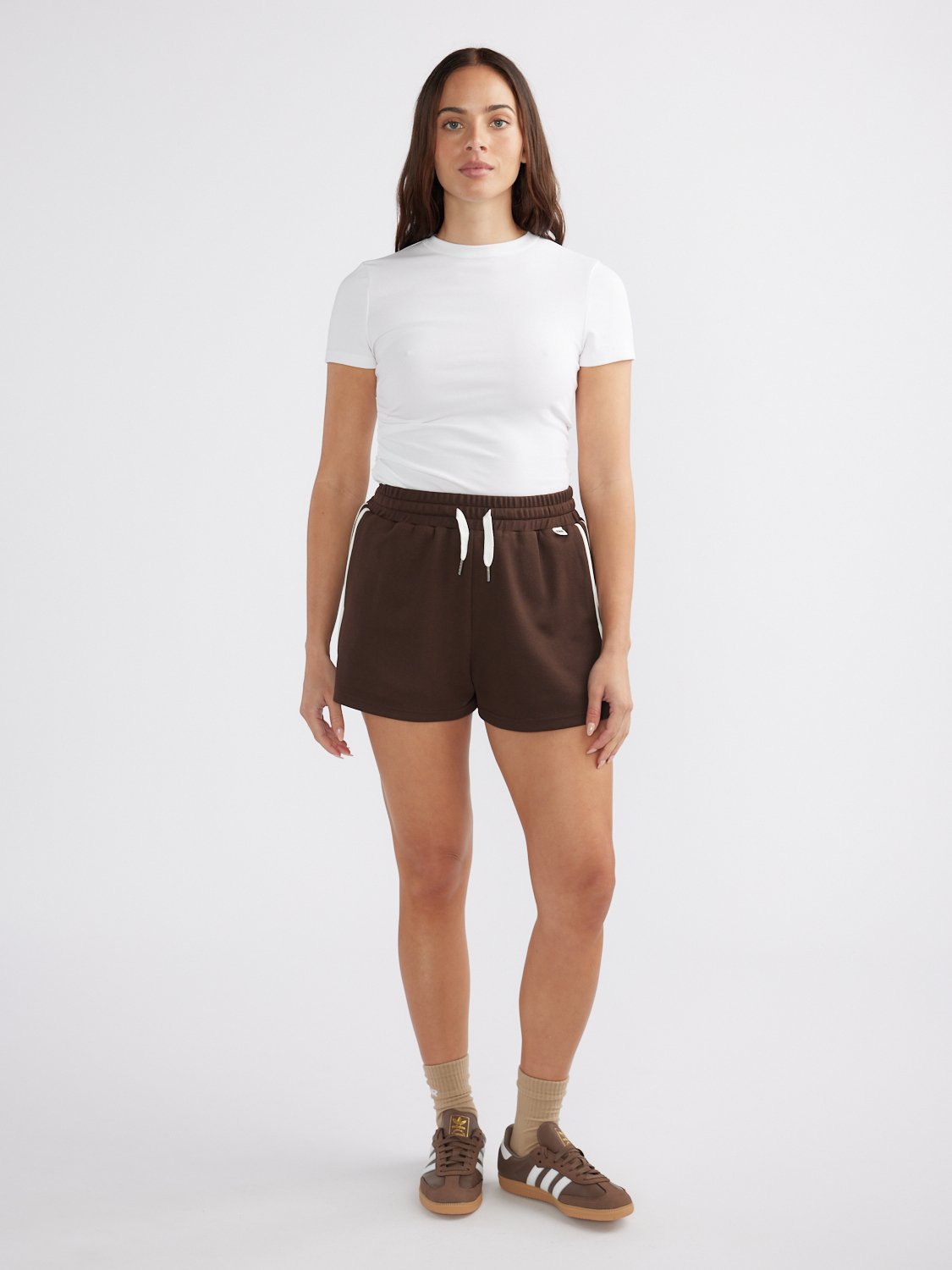 PALOMA STRIPE SHORT - Mocha