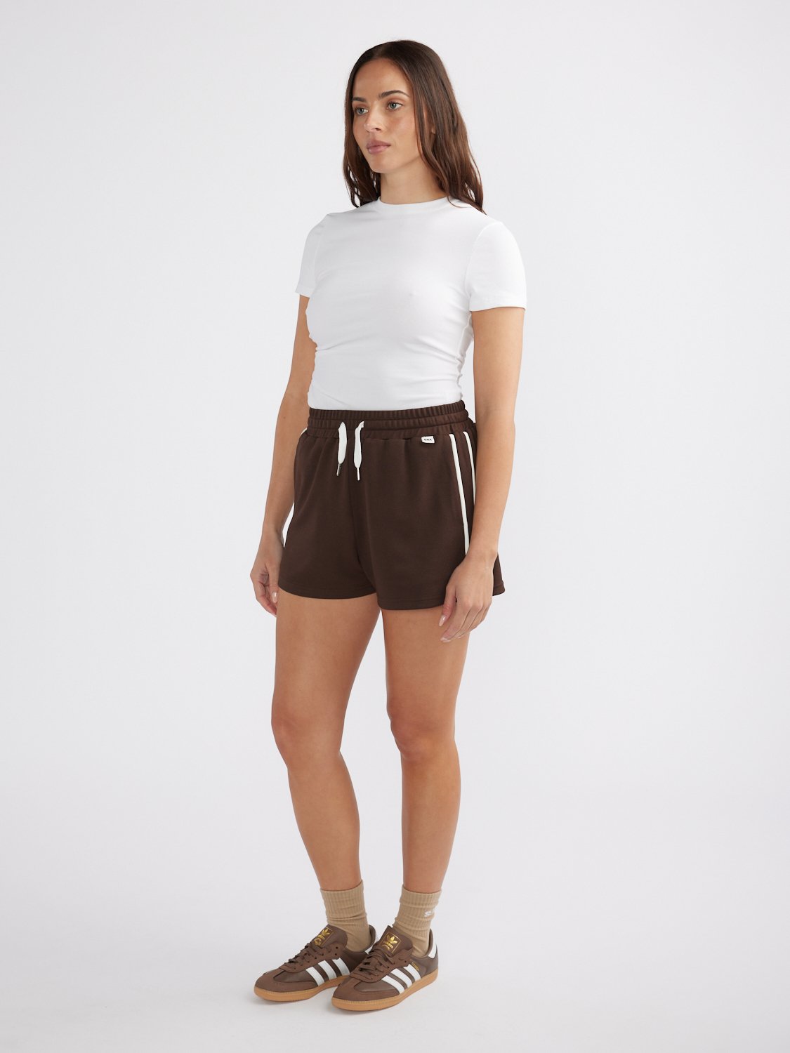 PALOMA STRIPE SHORT - Mocha