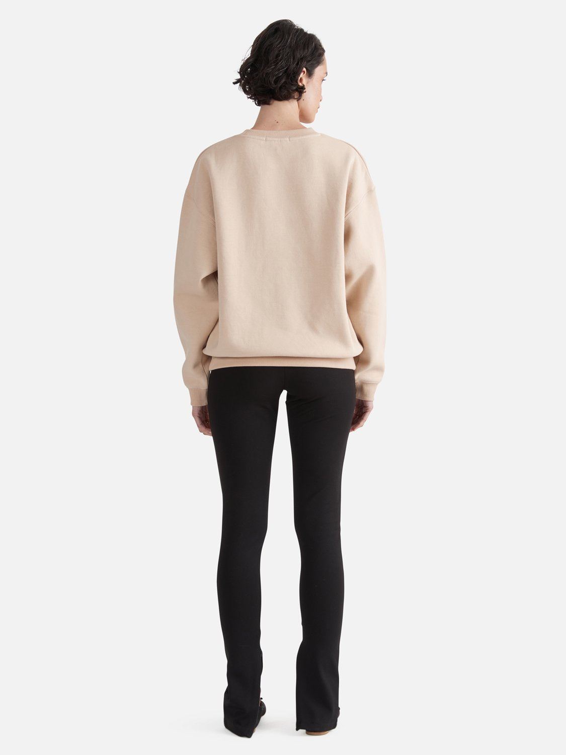 Logo Relaxed Sweater - Camel