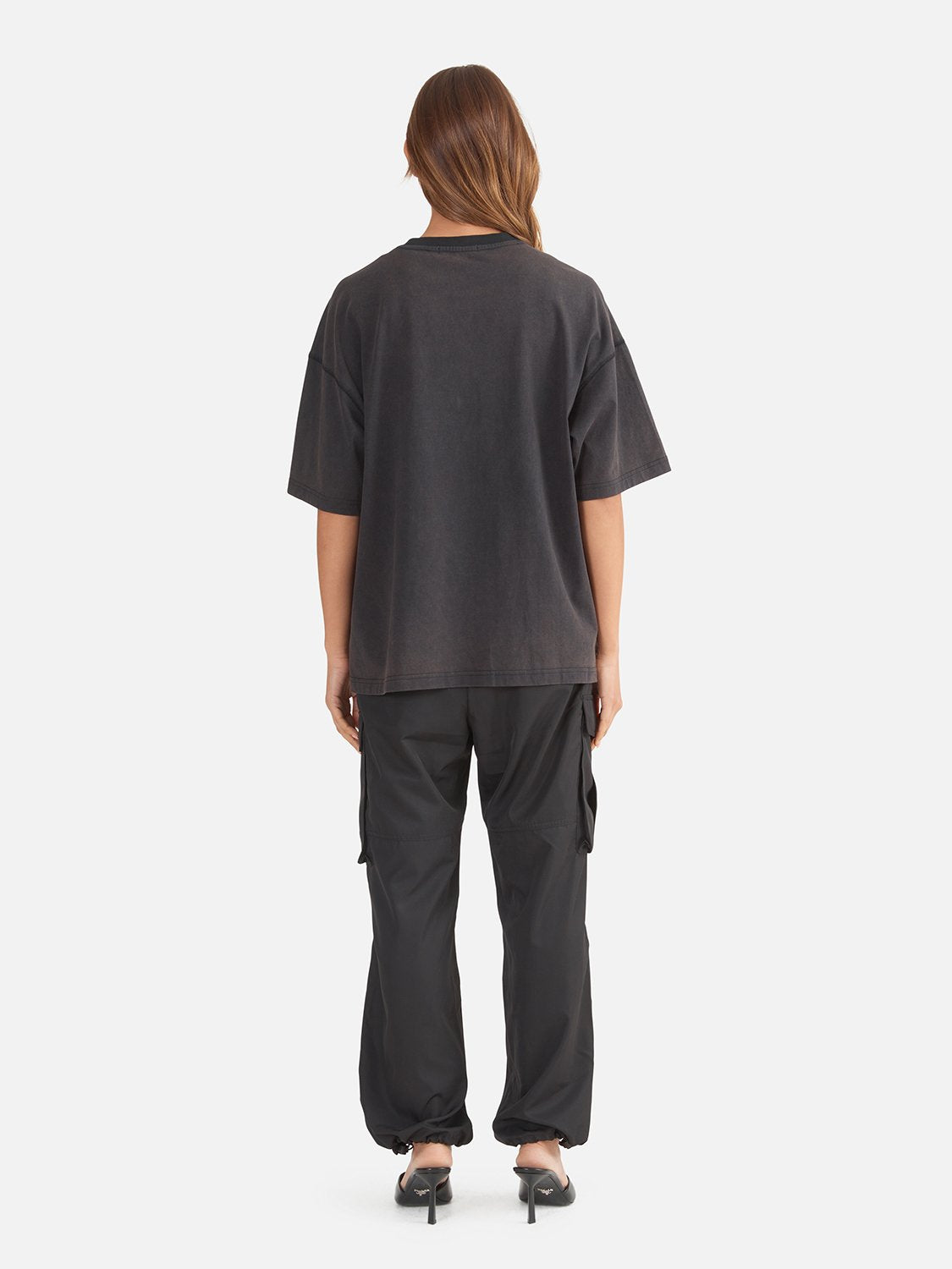 EP Mix Oversized Tee - Washed Black