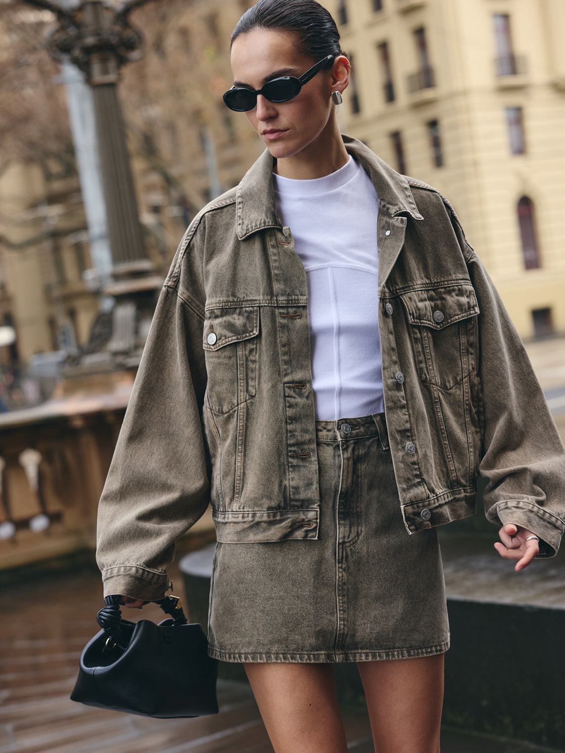 Oversized Denim Jacket - Sandwash