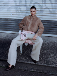 ANA SUEDE BOMBER JACKET - Toffee