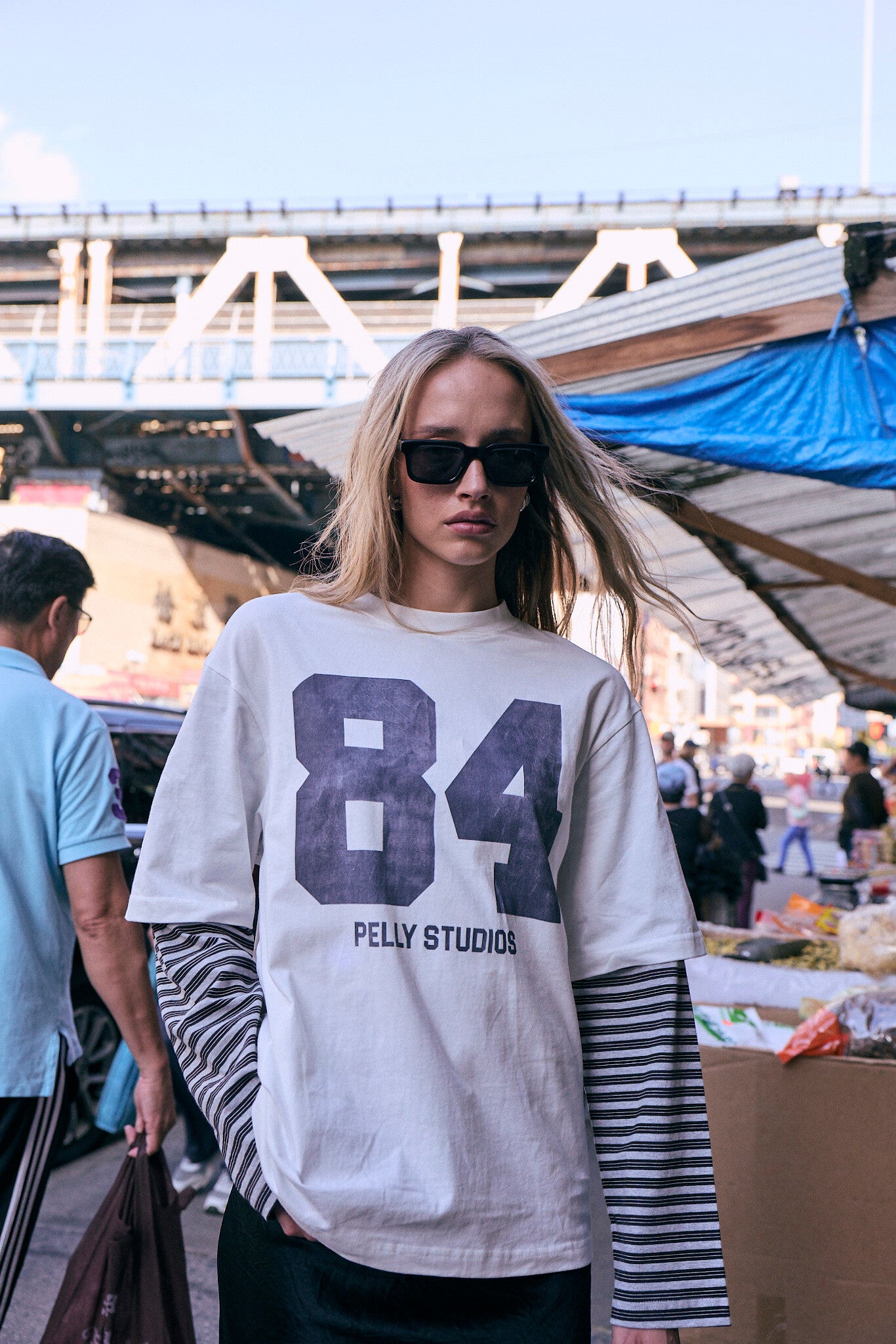 MOCK LAYER LONG SLEEVE TEE - 84 PELLY