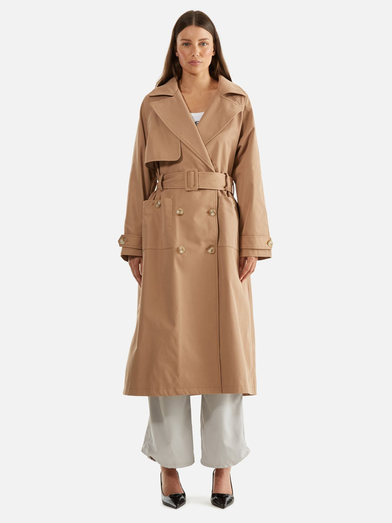 Carrie Trench Coat - Camel