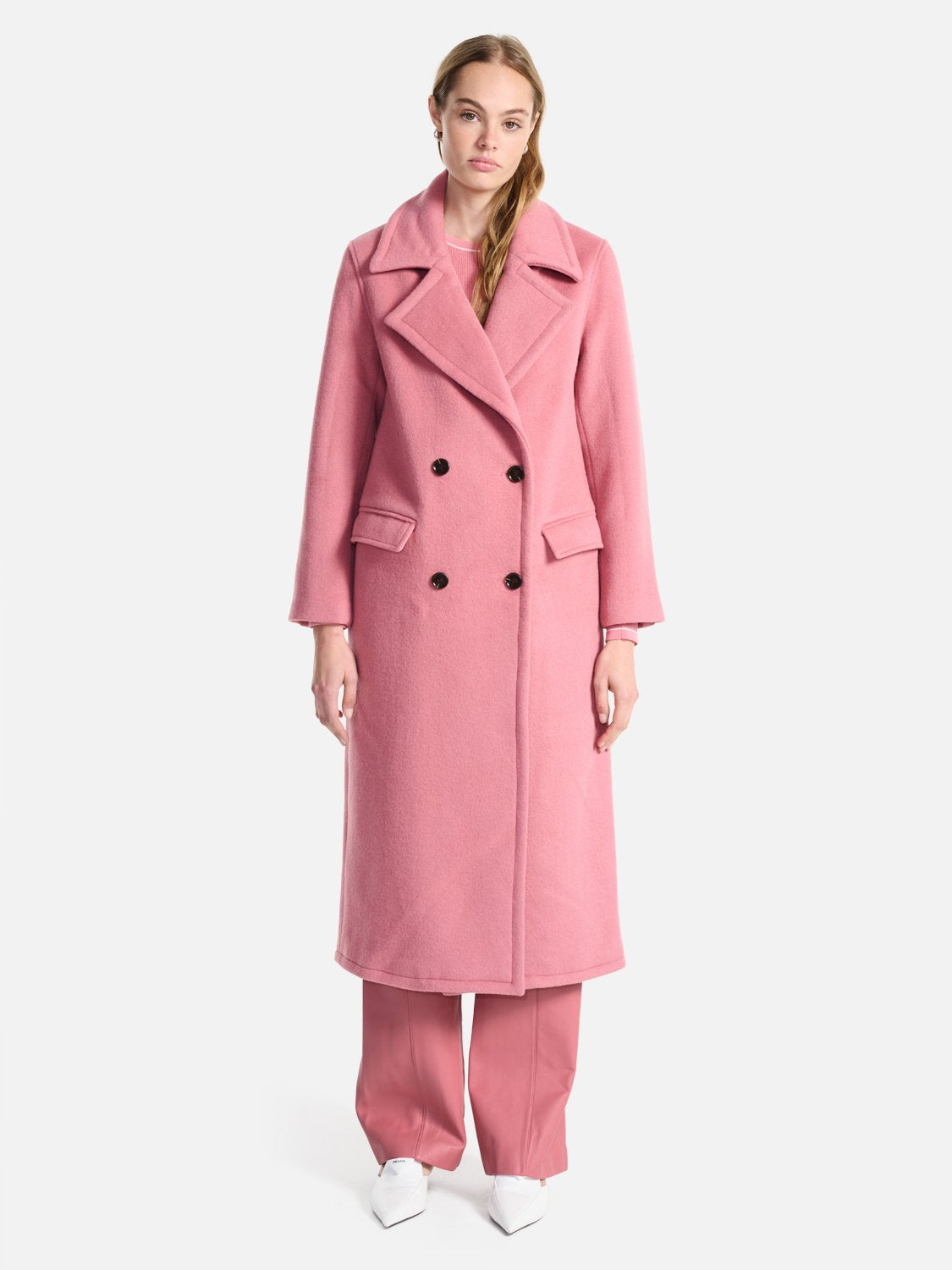 l'or geelong wool long coat コート綺麗でデザインです - ジャケット ...