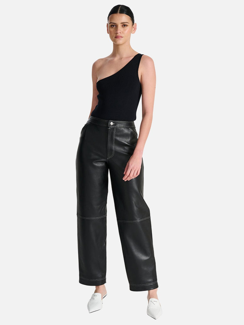 Ellen Ribbed Bodysuit - Black