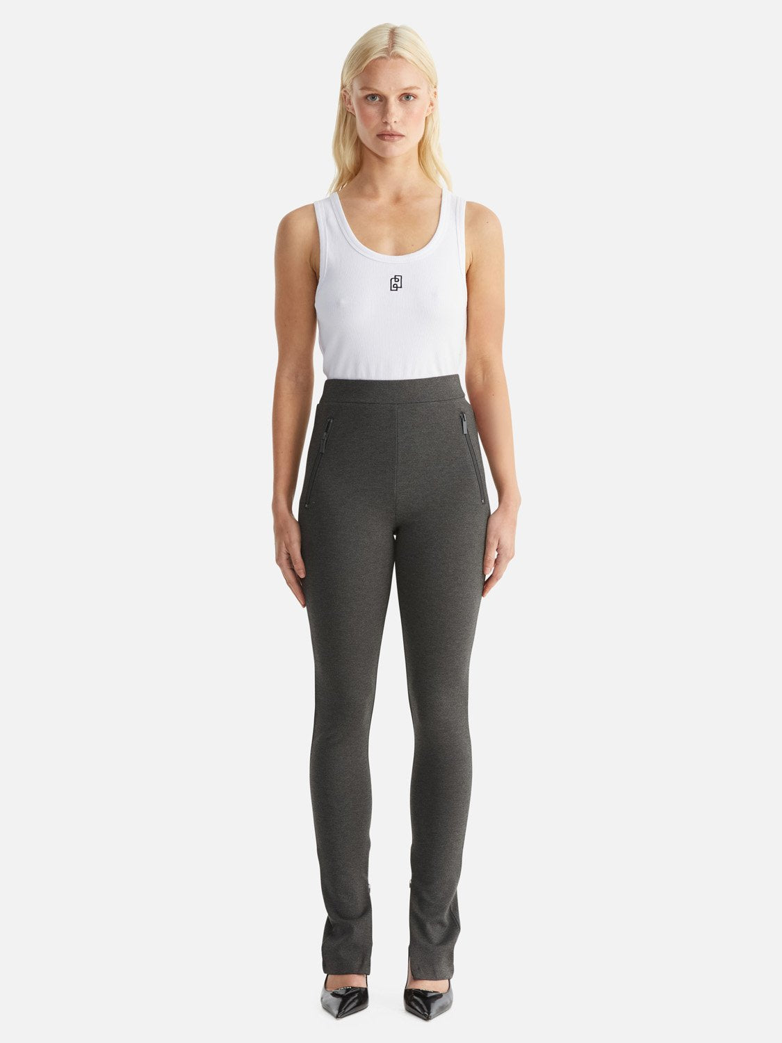 Leila Ponte Pant - Charcoal