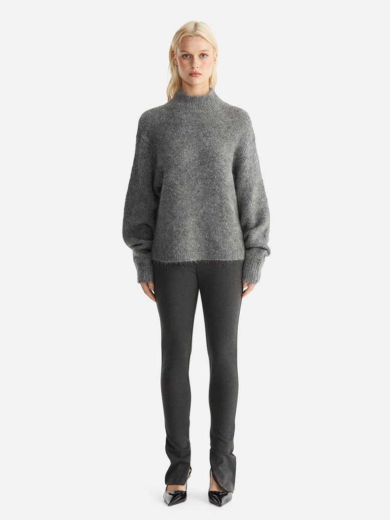 Nicola Mohair Knit - Charcoal