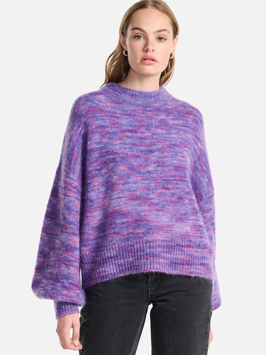 Jessica Knit Top - Meadow Violet Marle