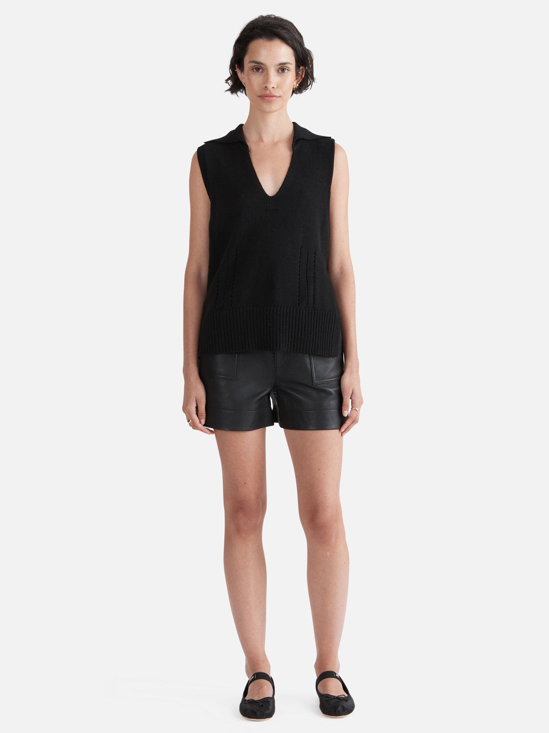 Mimi Knit Vest - Black