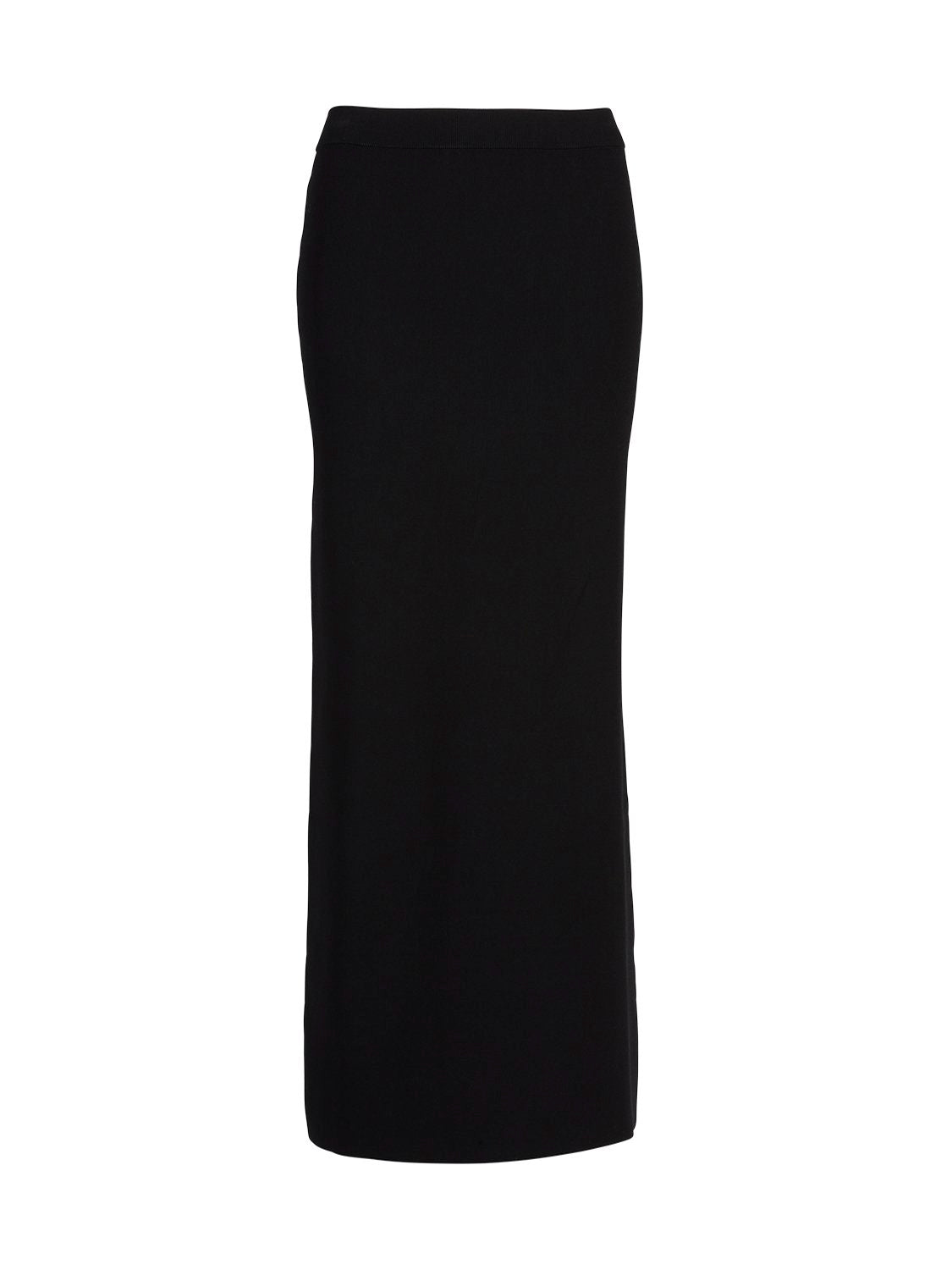Evie Luxe Knit Maxi Skirt - Black