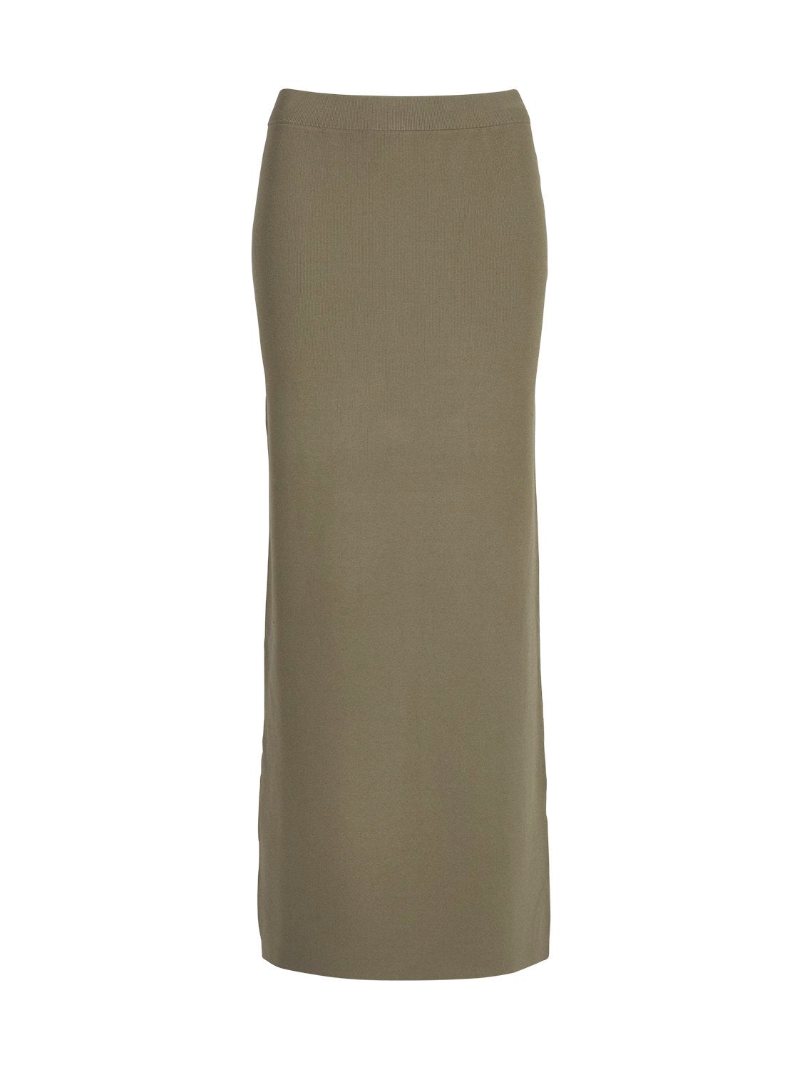 Evie Luxe Knit Maxi Skirt - Olive