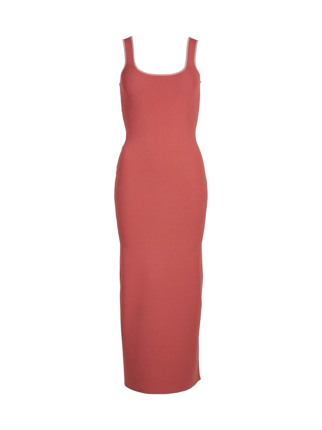 Evie Luxe Knit Maxi Dress - Cinnabar/ Primrose